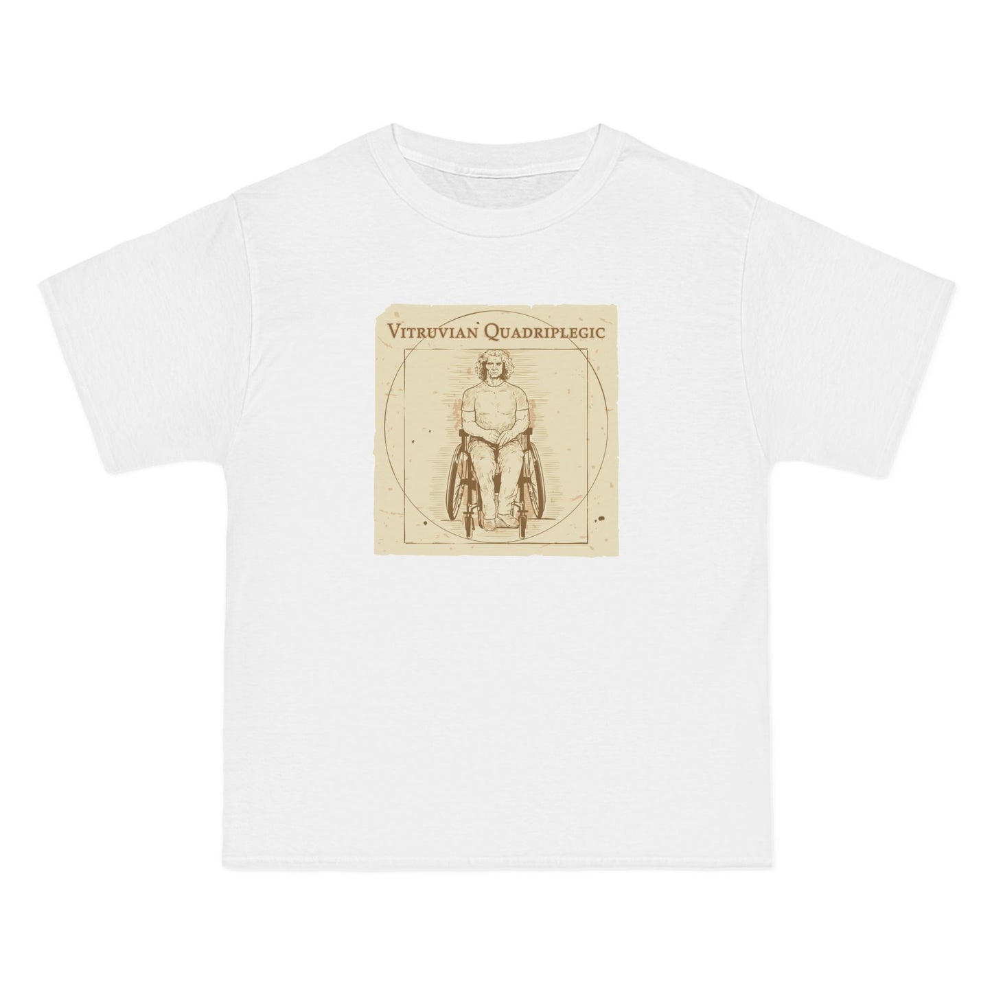 Vitruvian Quadriplegic - Men's Heavyweight T-Shirt