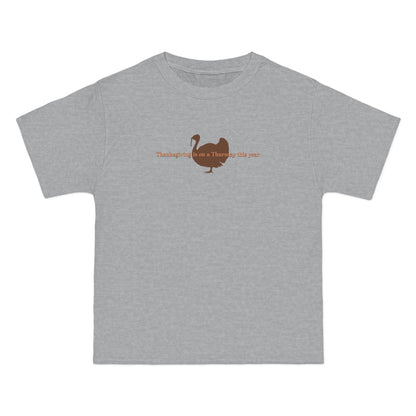 Thanksgiving Is On A Thursday This Year. - Men's Heavyweight T-Shirt