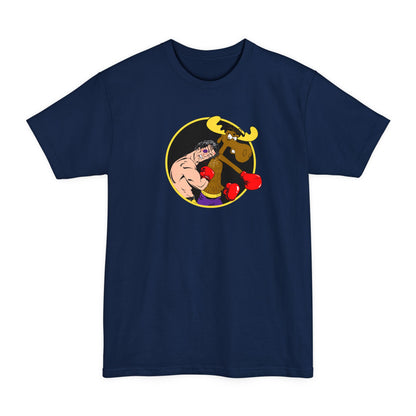 Rocky Vs Bullwinkle - Men's Tall T-Shirt