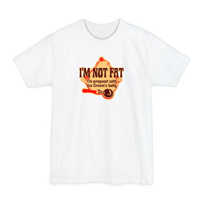 I'm Not Fat - I'm Pregnant With Ice Cream's Baby - Men's Tall T-Shirt