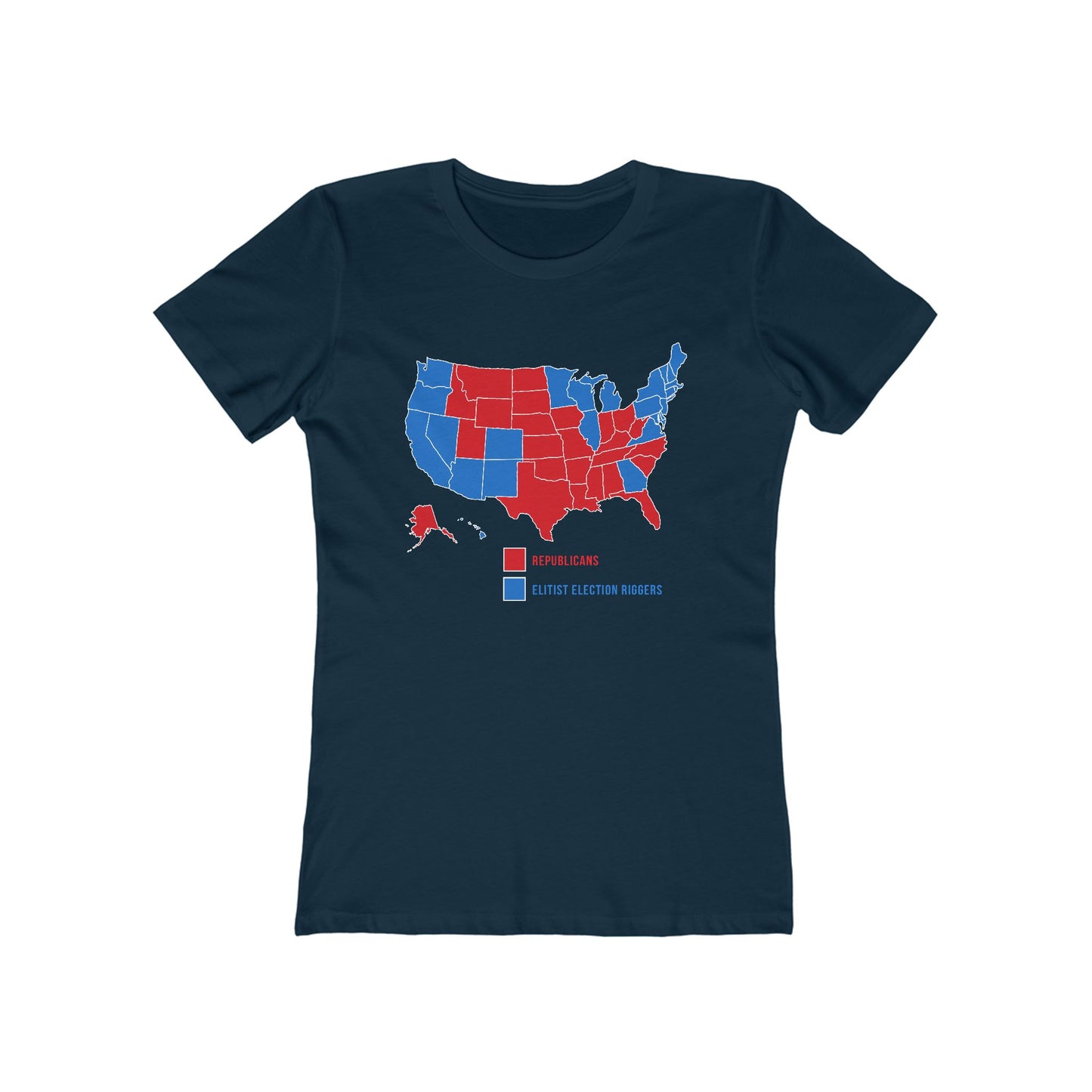 Republicans (Red States) - Elitist Election Riggers (Blue States) - Women's T-Shirt