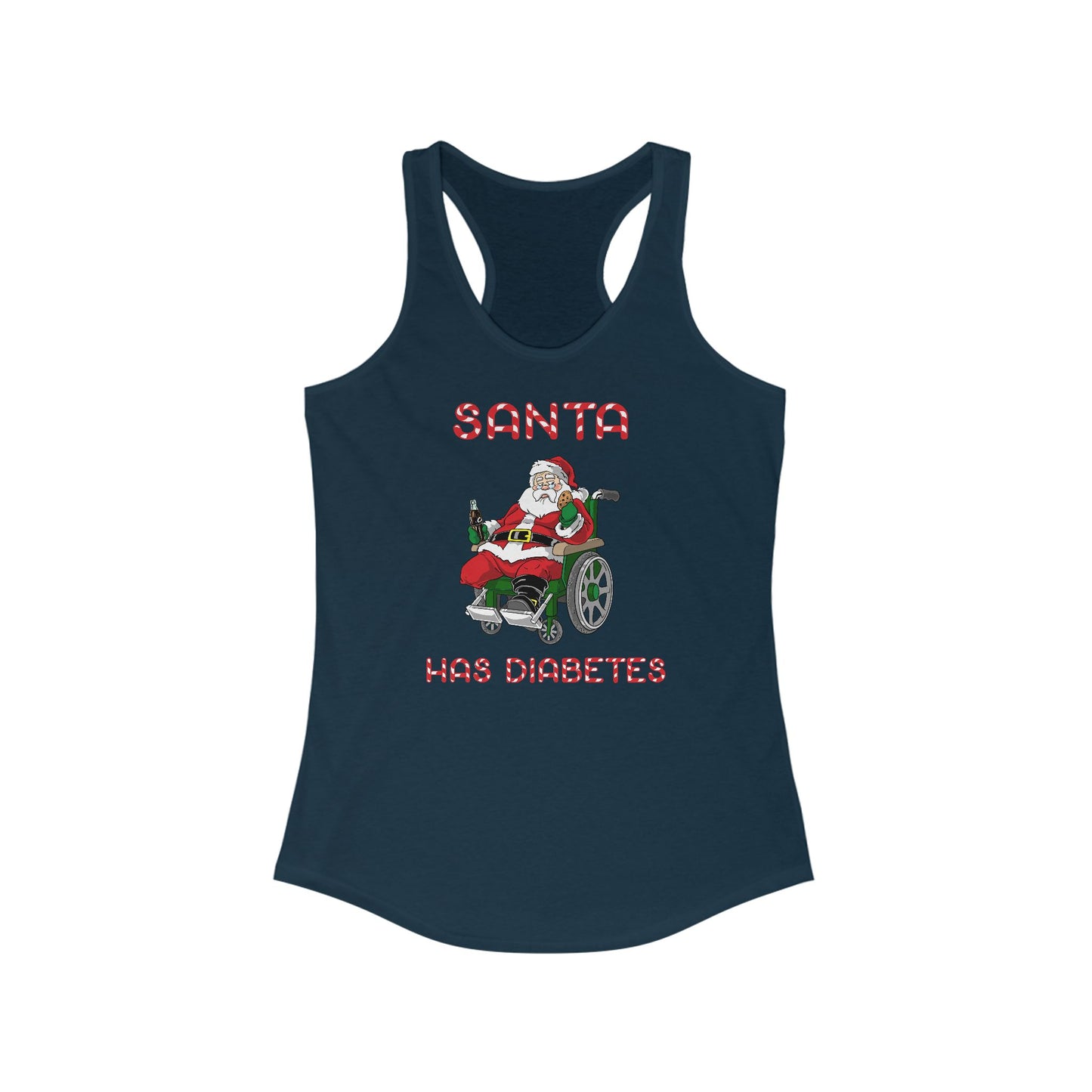 Santa Has Diabetes -  Women’s Racerback Tank