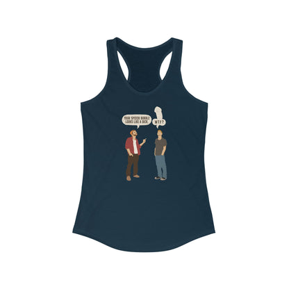Your Speech Bubble Looks Like A Dick. -Women’s Racerback Tank