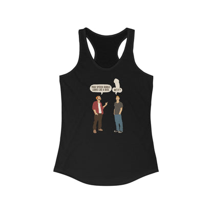 Your Speech Bubble Looks Like A Dick. -Women’s Racerback Tank