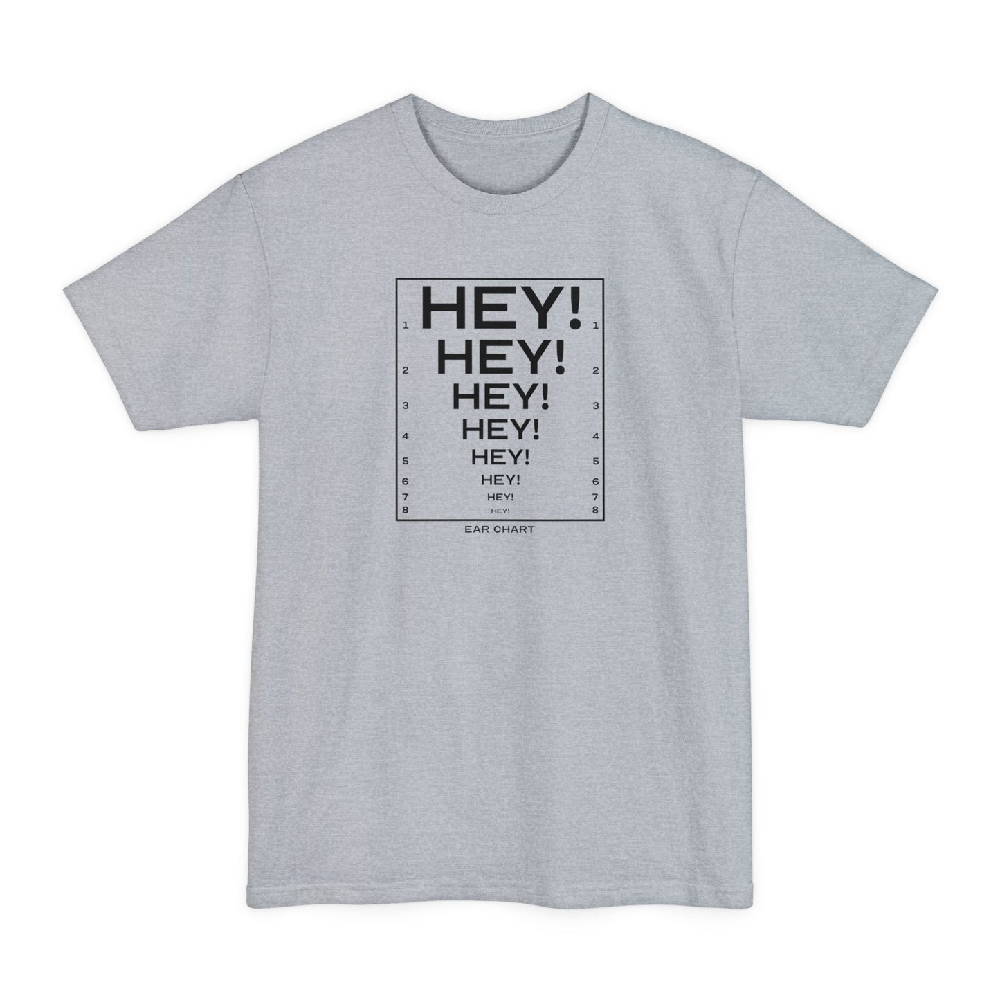 Ear Chart - Men's Tall T-Shirt