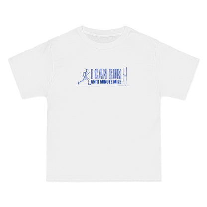 I Can Run An 11 Minute Mile - Men's Heavyweight T-Shirt