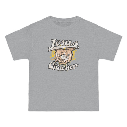 Jesus Is A Cracker - Men's Heavyweight T-Shirt