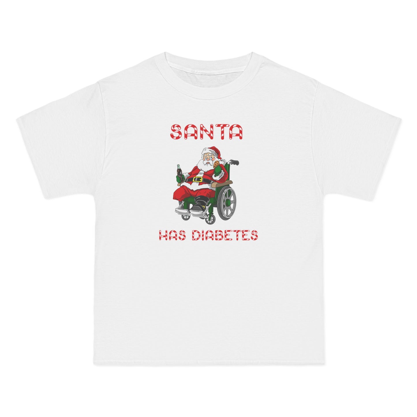 Santa Has Diabetes - Men's Heavyweight T-Shirt
