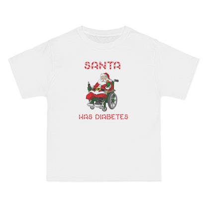 Santa Has Diabetes - Men's Heavyweight T-Shirt