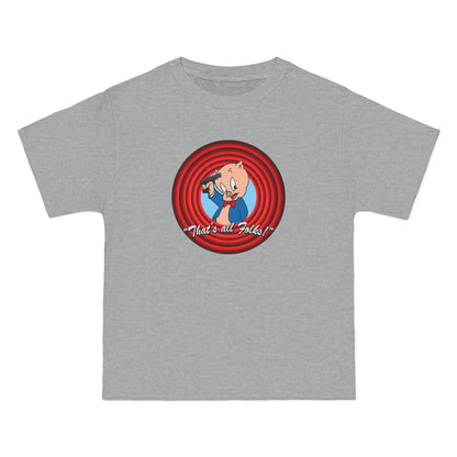 That's All Folks (Porky Pig) - Men's Heavyweight T-Shirt