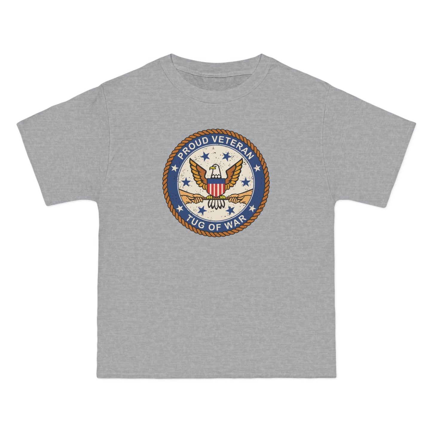 Proud Veteran (Tug Of War) - Men's Heavyweight T-Shirt