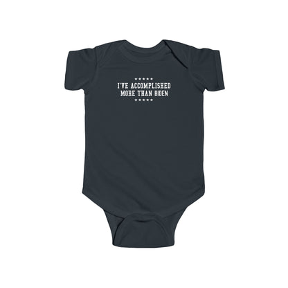 I've Accomplished More Than Biden - Baby Onesie