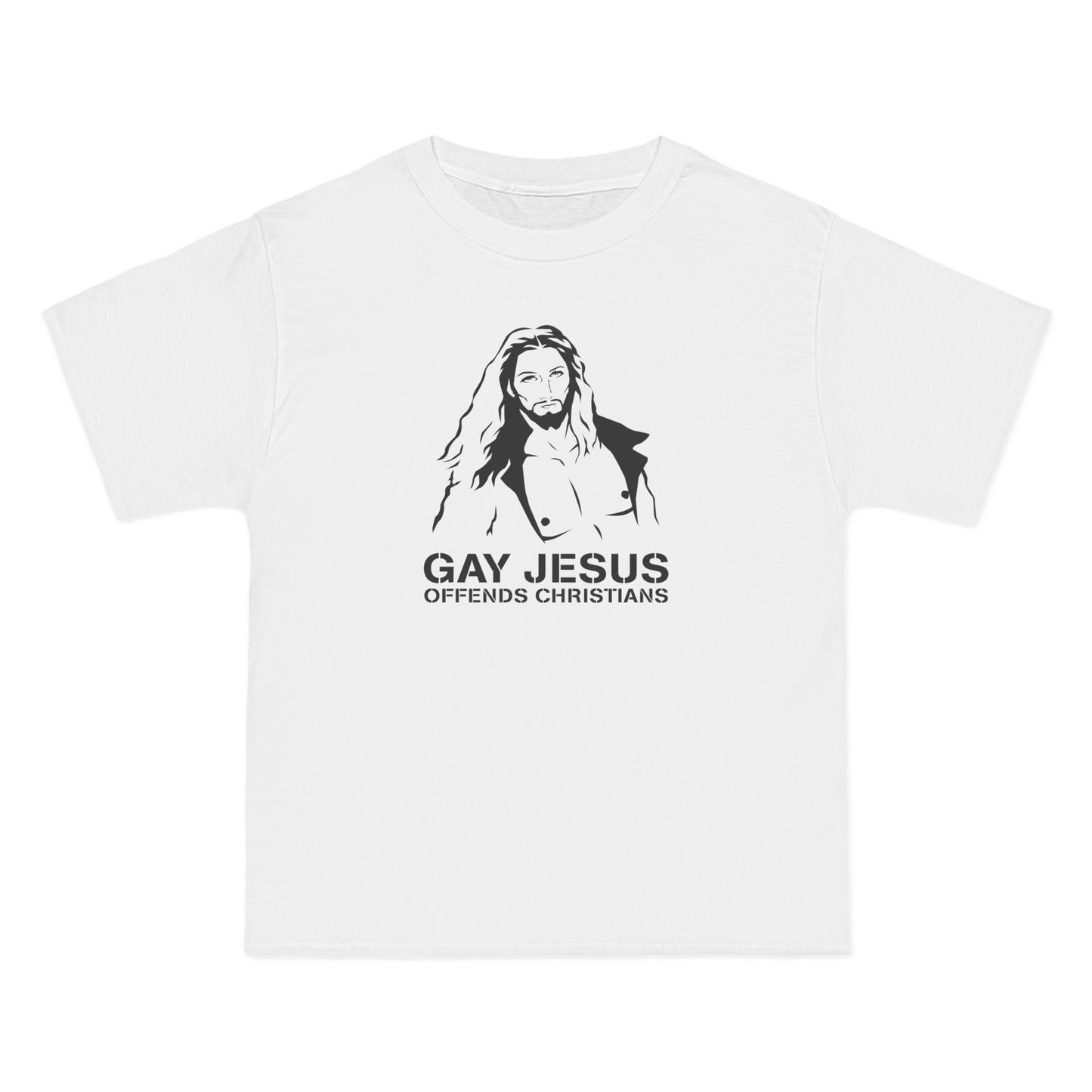 Gay Jesus Offends Christians - Men's Heavyweight T-Shirt