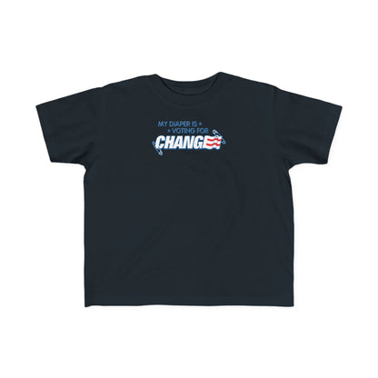 My Diaper Is Voting For Change - Toddler T-Shirt