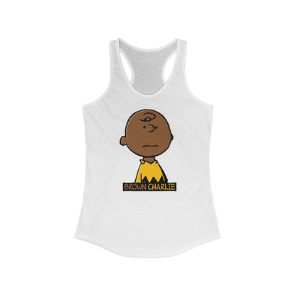 Brown Charlie - Women's Racerback Tank