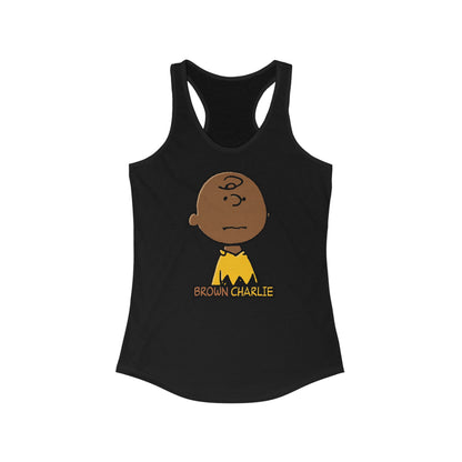Brown Charlie - Women's Racerback Tank