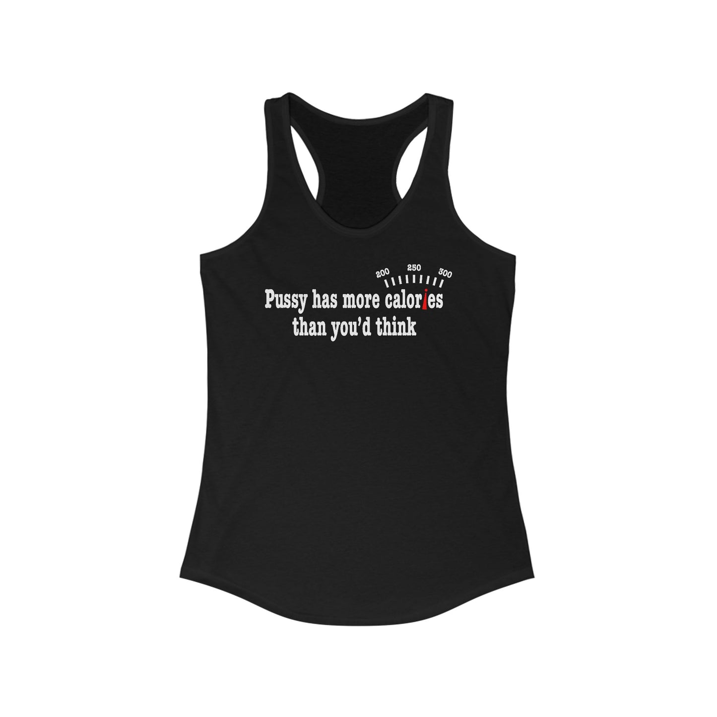 Pussy Has More Calories Than You Think - Women's Racerback Tank