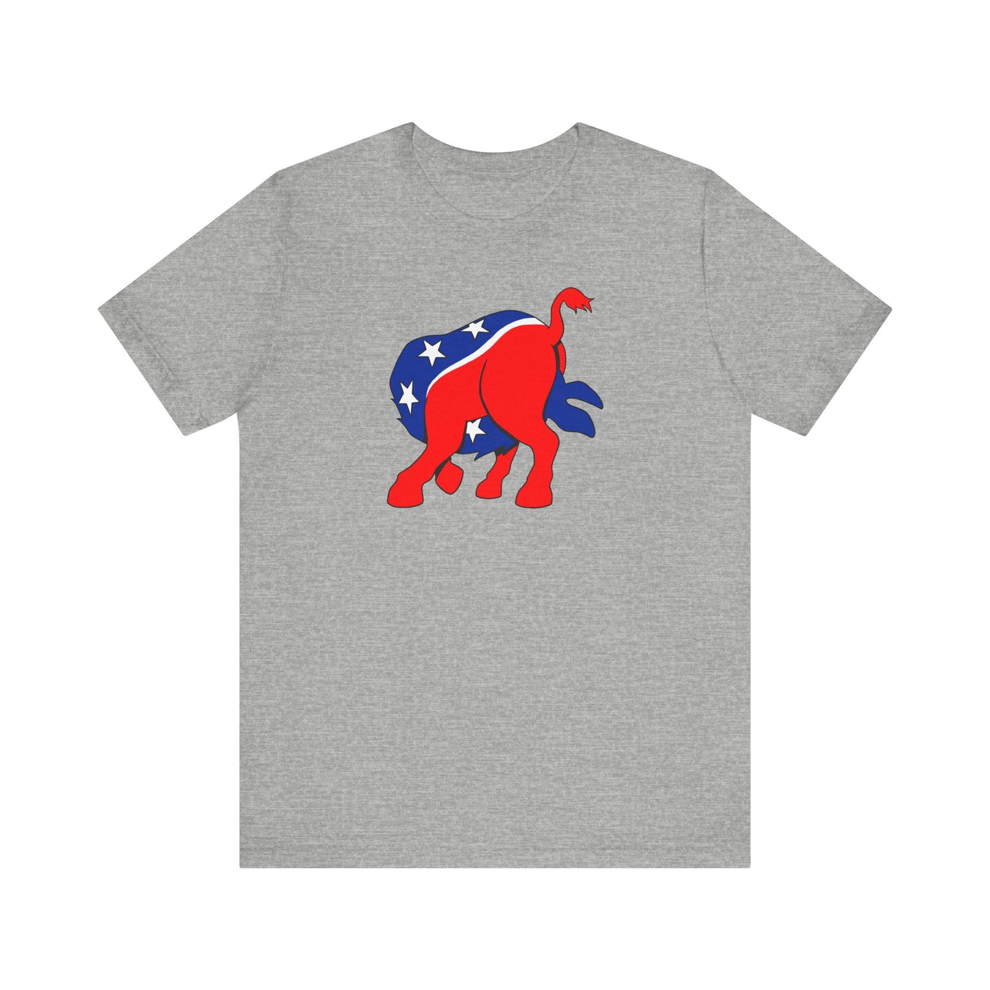 Democratic Donkey (Head Up Its Ass) - Men's T-Shirt