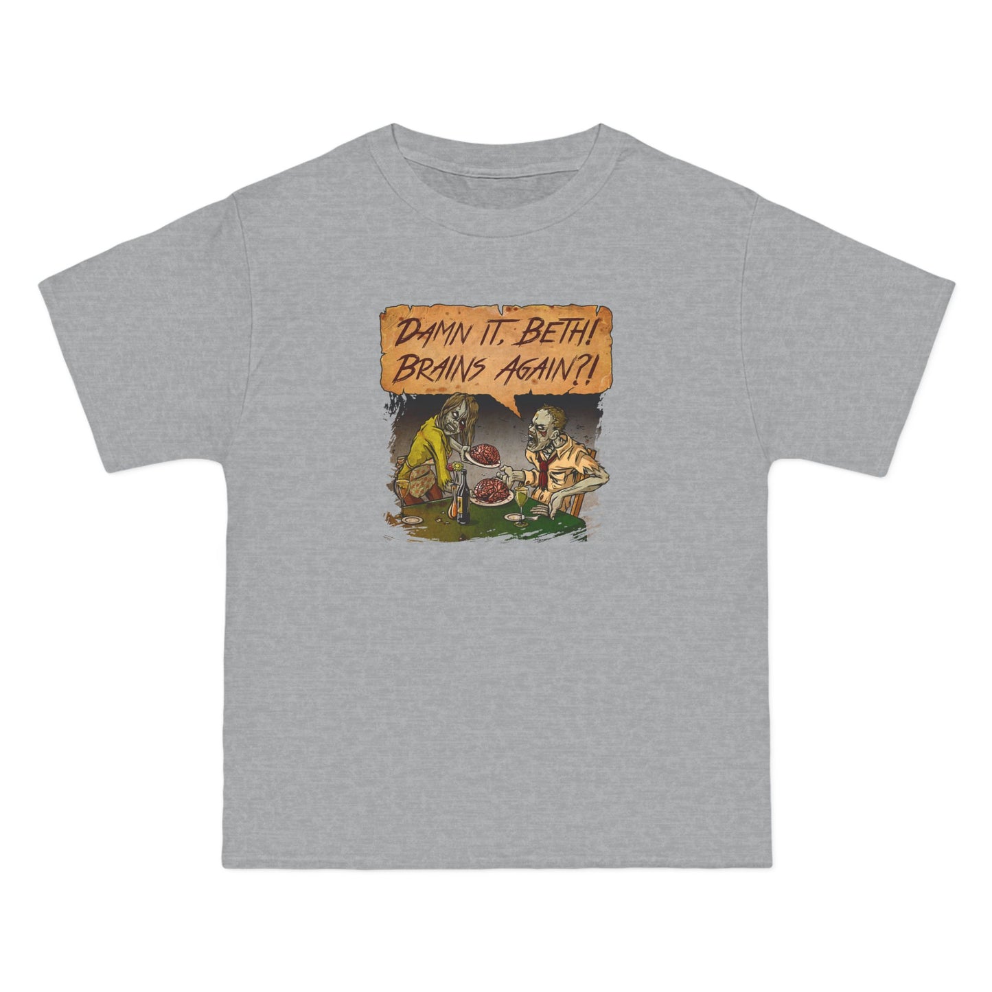 Damn It Beth! Brains Again?! - Men's Heavyweight T-Shirt