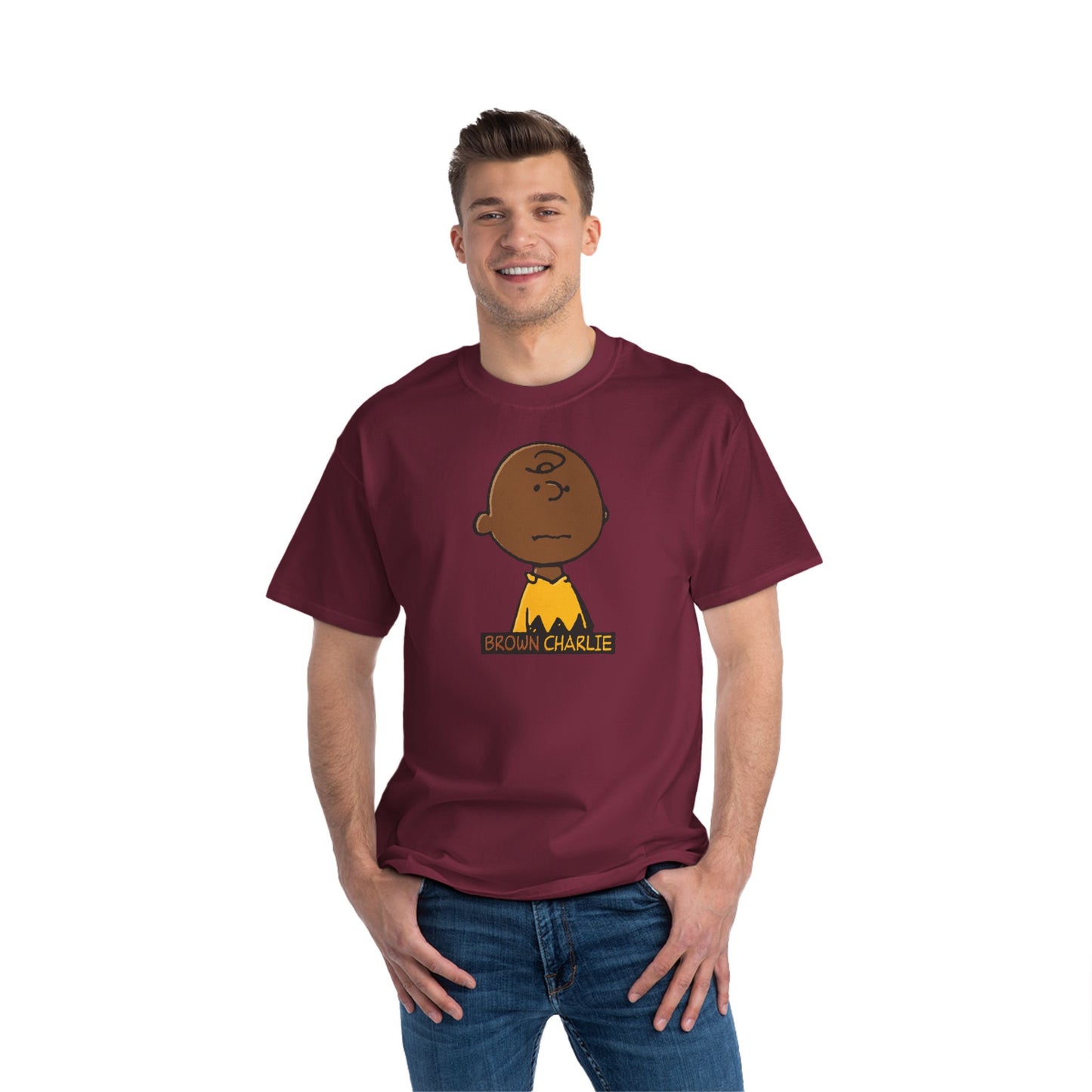Brown Charlie - Men's Heavyweight T-Shirt