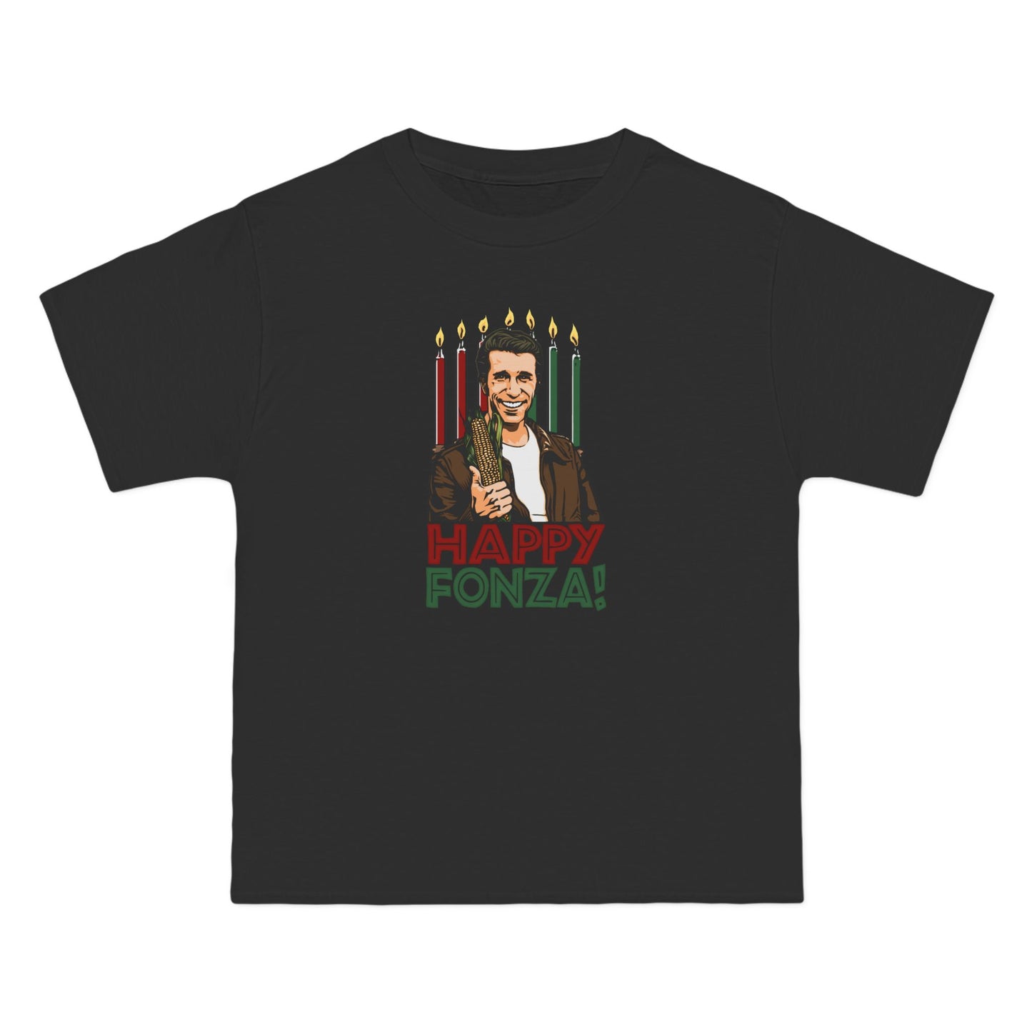Happy Fonza! - Men's Heavyweight T-Shirt