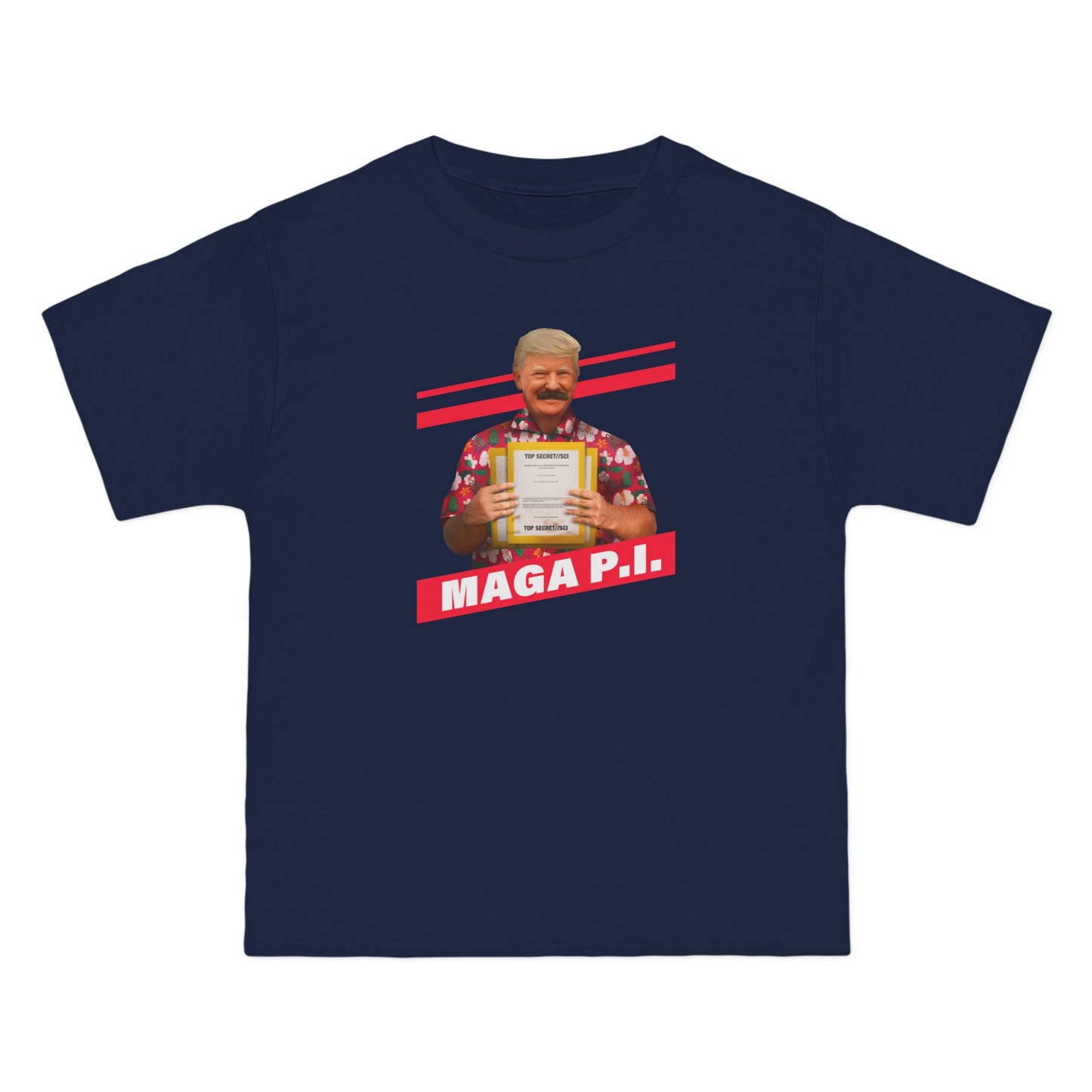 Maga P.I. (Donald Trump) - Men's Heavyweight T-Shirt