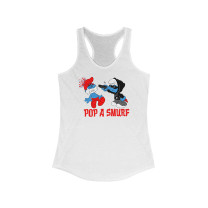Pop A Smurf - Women's Racerback Tank