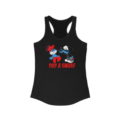 Pop A Smurf - Women's Racerback Tank