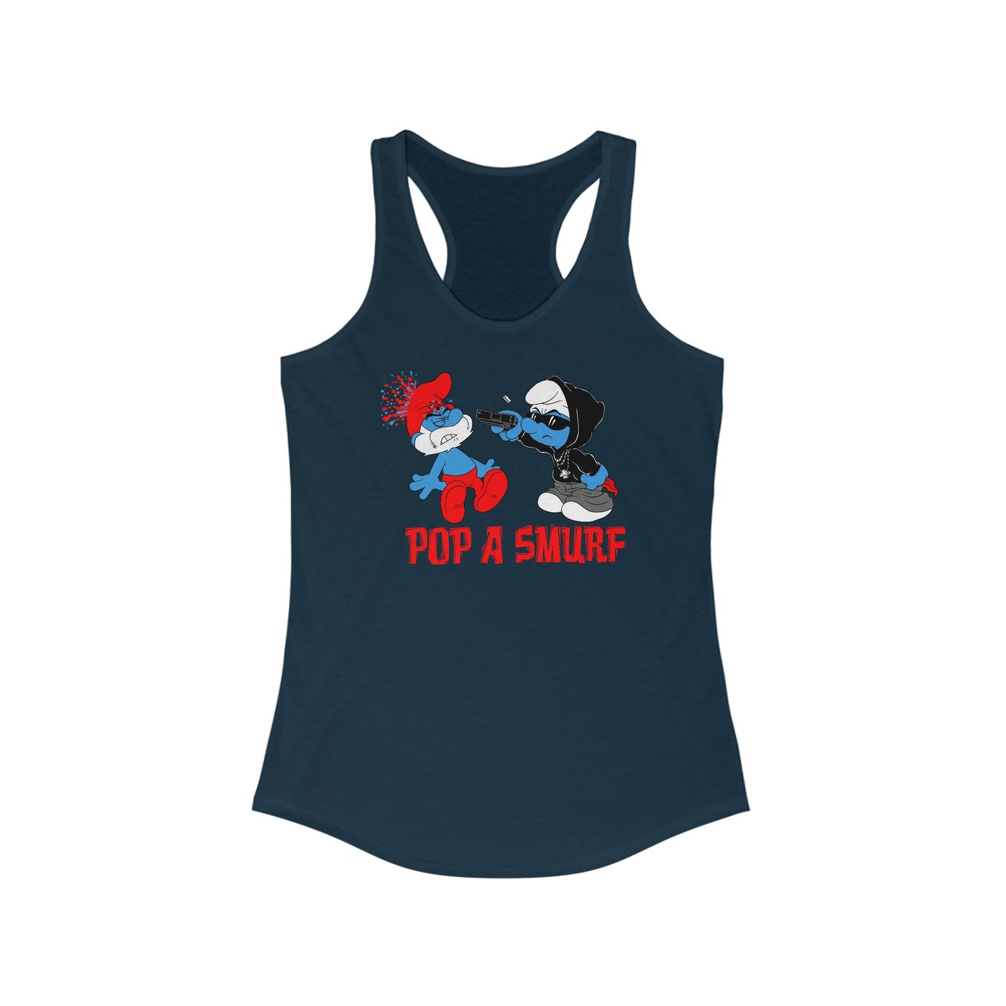 Pop A Smurf - Women's Racerback Tank
