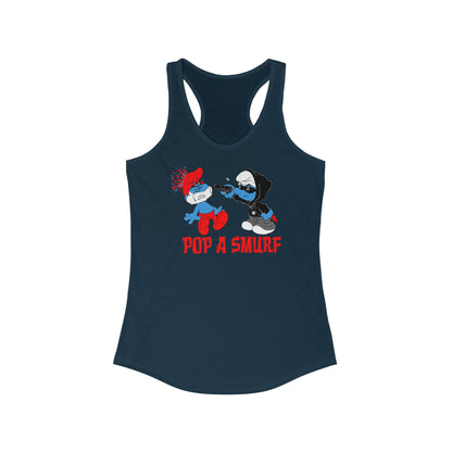 Pop A Smurf - Women's Racerback Tank