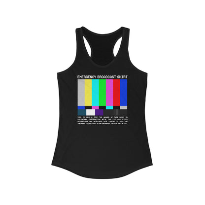 Emergency Broadcast Shirt  - Women’s Racerback Tank