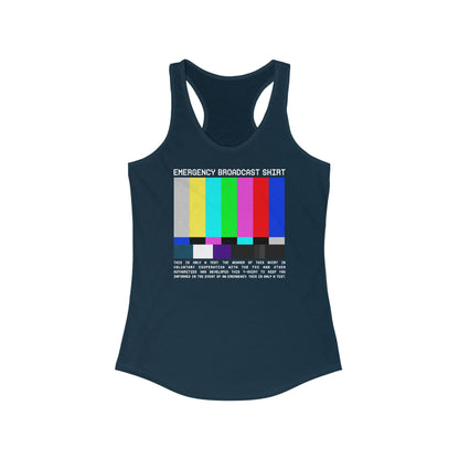 Emergency Broadcast Shirt  - Women’s Racerback Tank