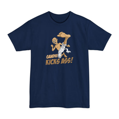 Gandhi Kick Ass - Men's Tall T-Shirt