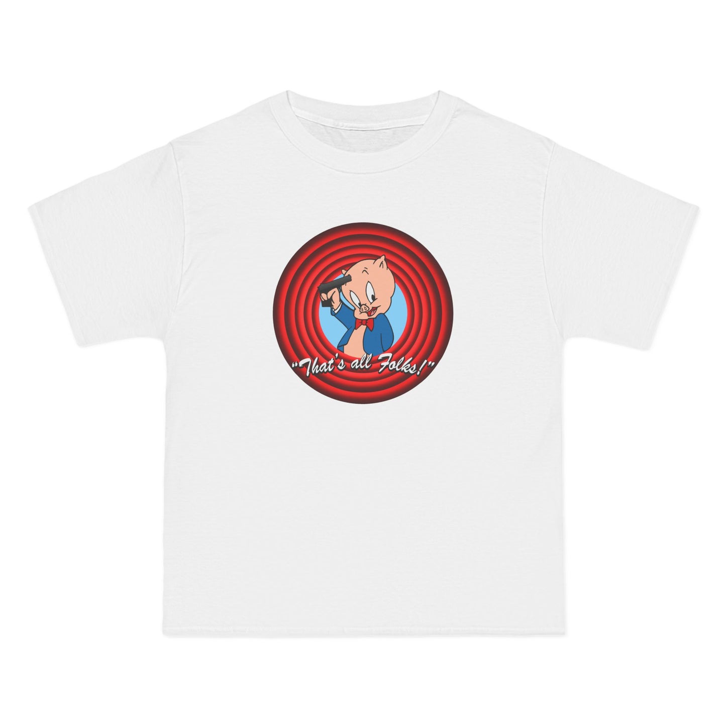 That's All Folks (Porky Pig) - Men's Heavyweight T-Shirt