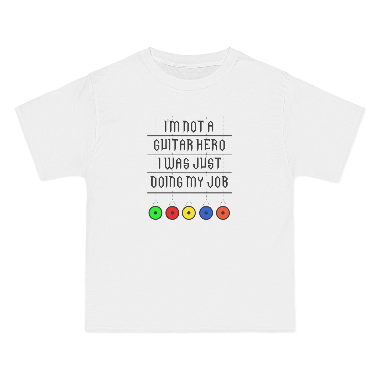 I'm Not A Guitar Hero I Was Just Doing My Job - Men's Heavyweight T-Shirt