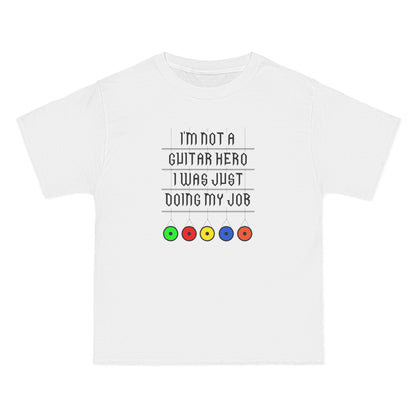 I'm Not A Guitar Hero I Was Just Doing My Job - Men's Heavyweight T-Shirt