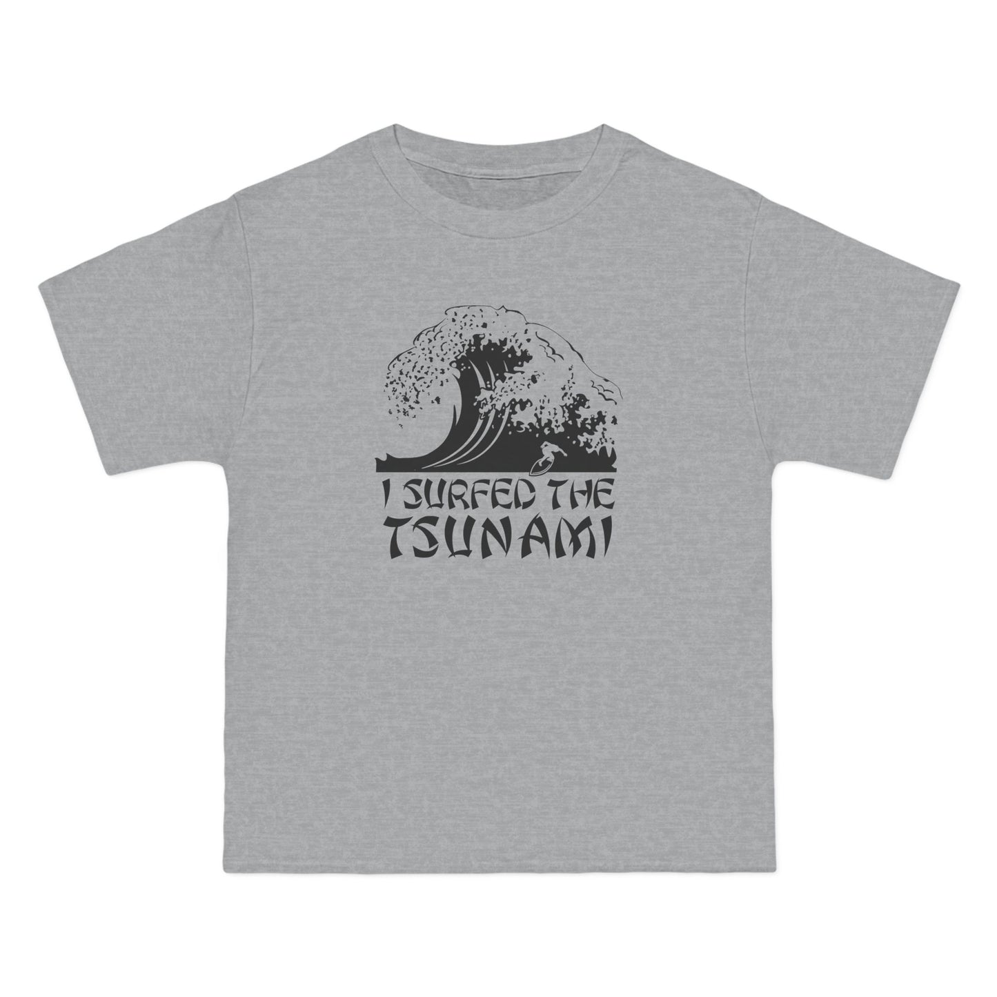 I Surfed The Tsunami - Men's Heavyweight T-Shirt