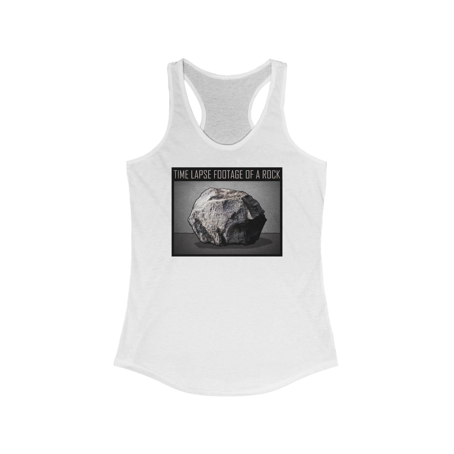 Time Lapse Footage Of A Rock - Women’s Racerback Tank