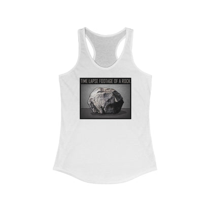 Time Lapse Footage Of A Rock - Women’s Racerback Tank