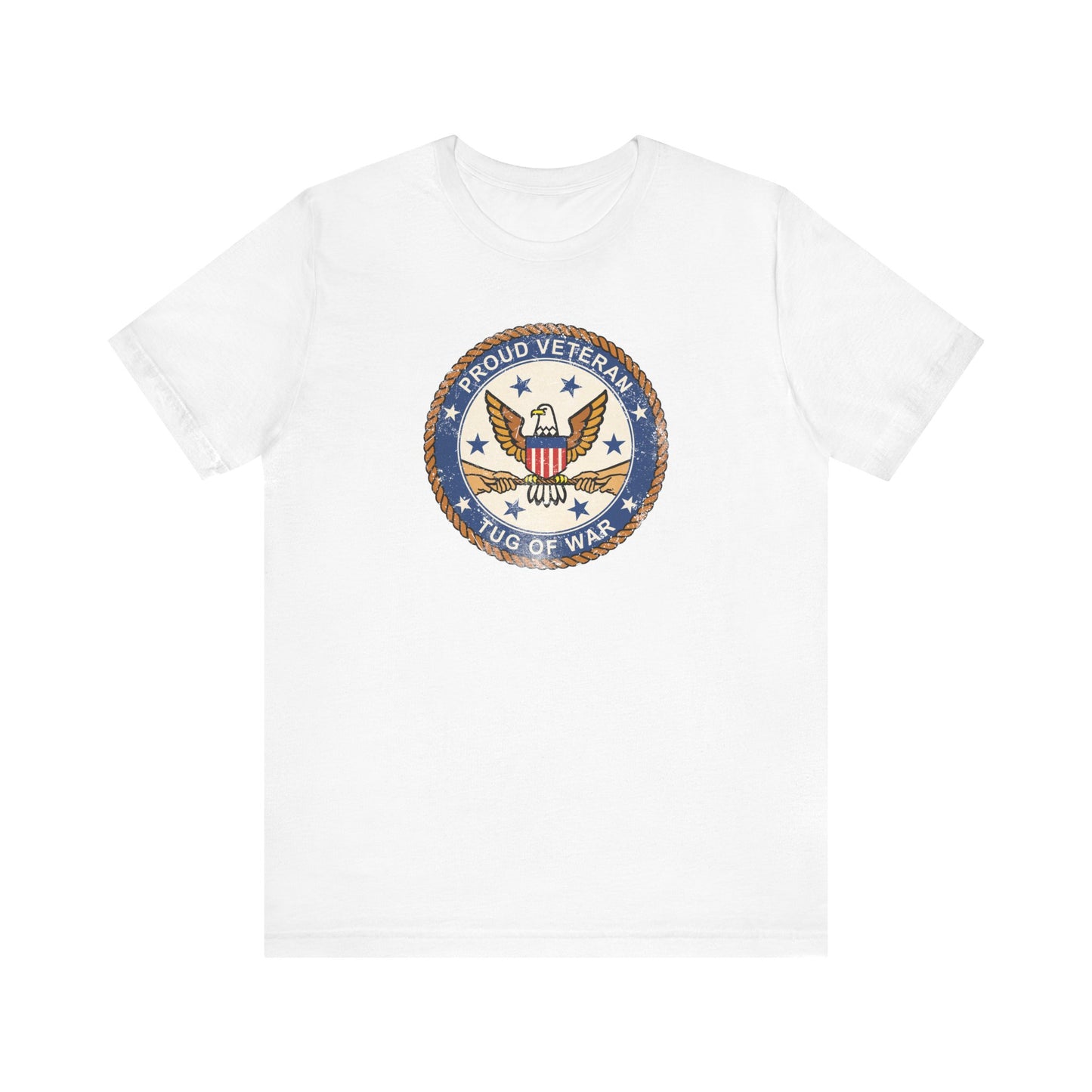 Proud Veteran (Tug Of War) - Men's T-Shirt