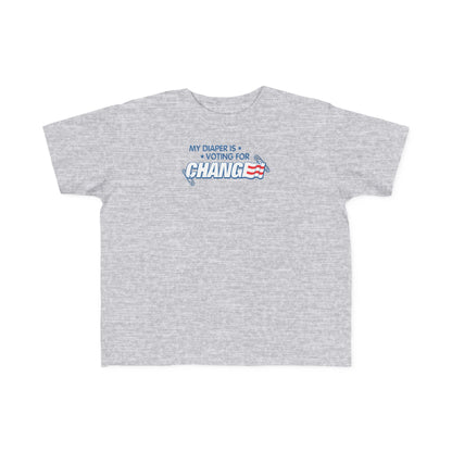 My Diaper Is Voting For Change - Toddler T-Shirt