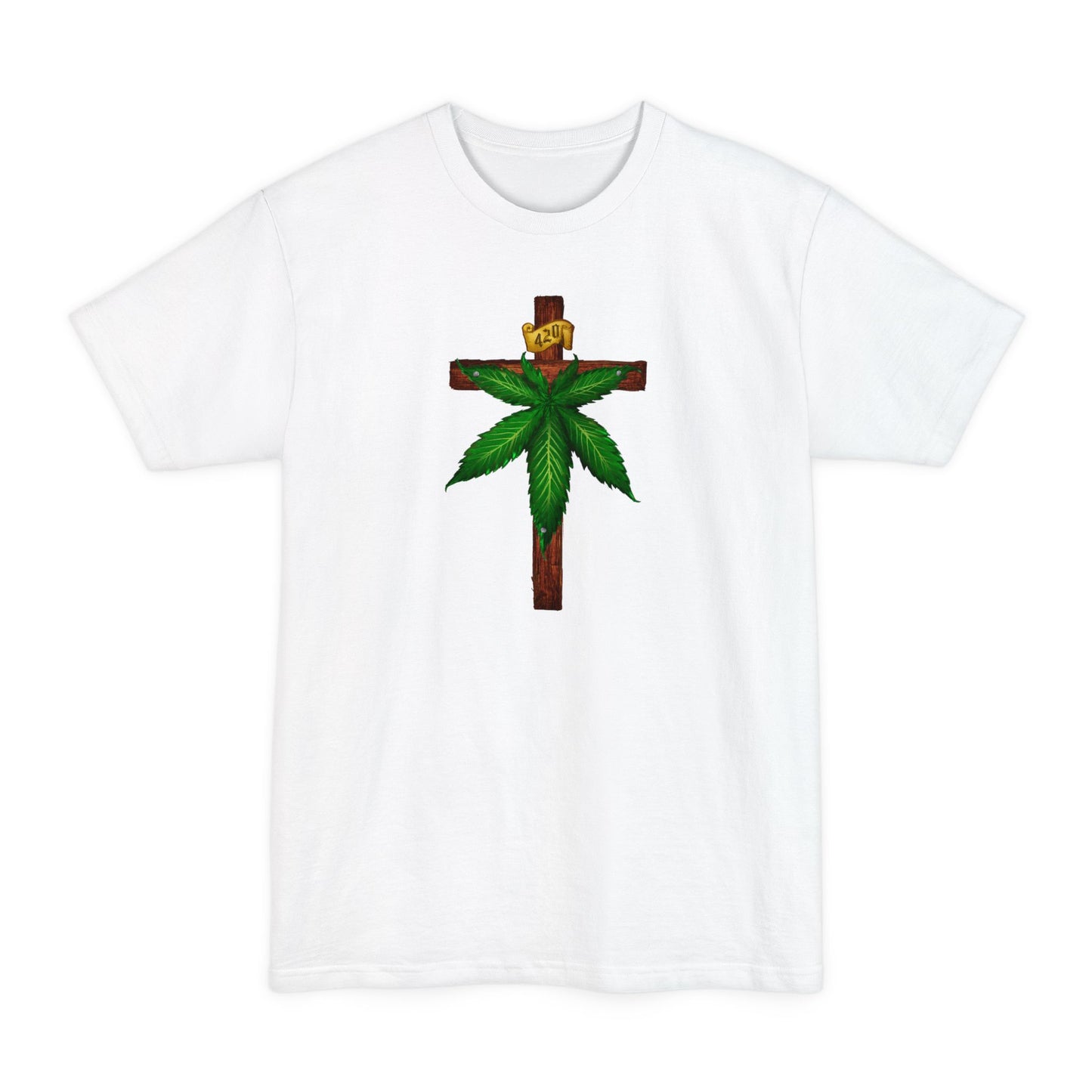 Marijuana Crucifixion - Men's Tall T-Shirt