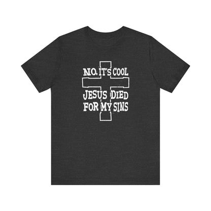 No It's Cool - Jesus Died For My Sins - Men's T-Shirt