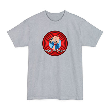 That's All Folks (Porky Pig) - Men's Tall T-Shirt