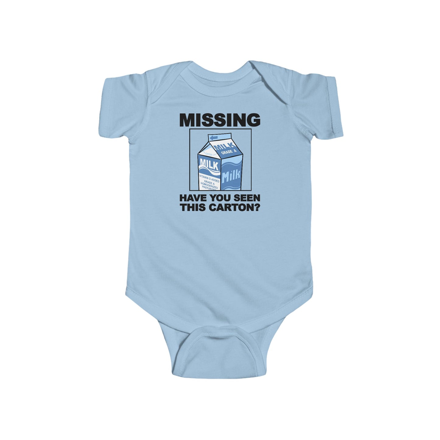 Missing - Have You Seen This Carton? - Baby Onesie