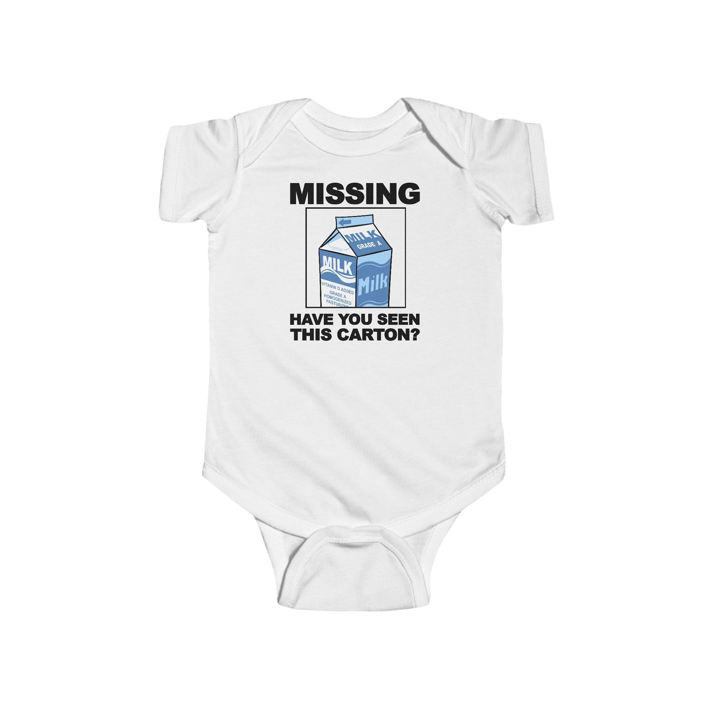 Missing - Have You Seen This Carton? - Baby Onesie