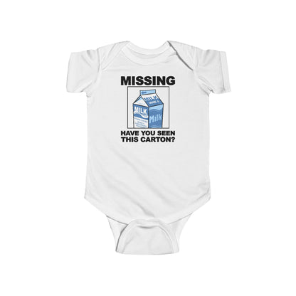Missing - Have You Seen This Carton? - Baby Onesie