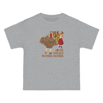 Expose Yourself To Other Cultures - Men's Heavyweight T-Shirt