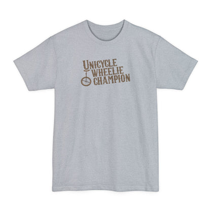 Unicycle Wheelie Champion - Men's Tall T-Shirt
