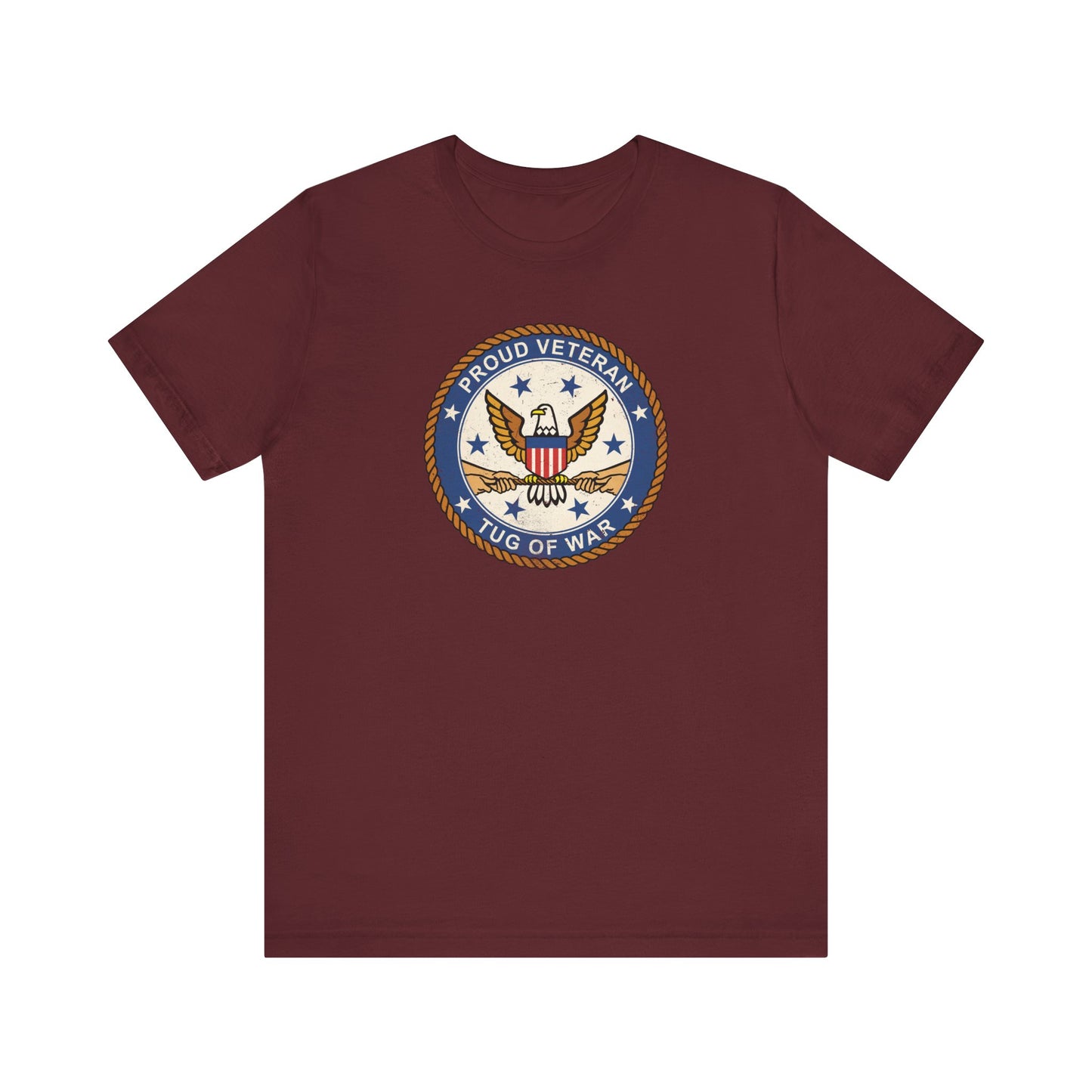 Proud Veteran (Tug Of War) - Men's T-Shirt